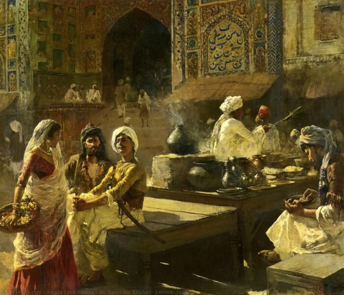 Edwin Lord Weeks 1882-83 An Open-Air Kitchen, Lahore; Oil on canvas