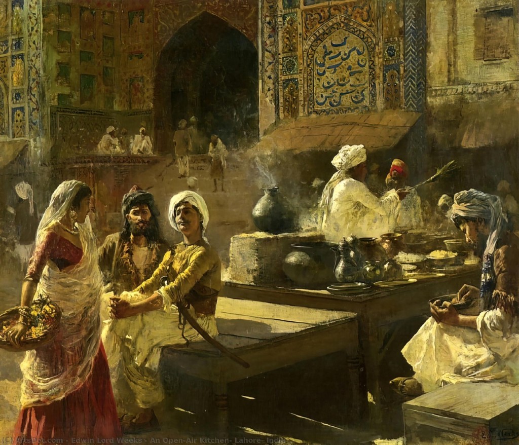 Edwin Lord Weeks 1882-83 An Open-Air Kitchen, Lahore; Oil on canvas