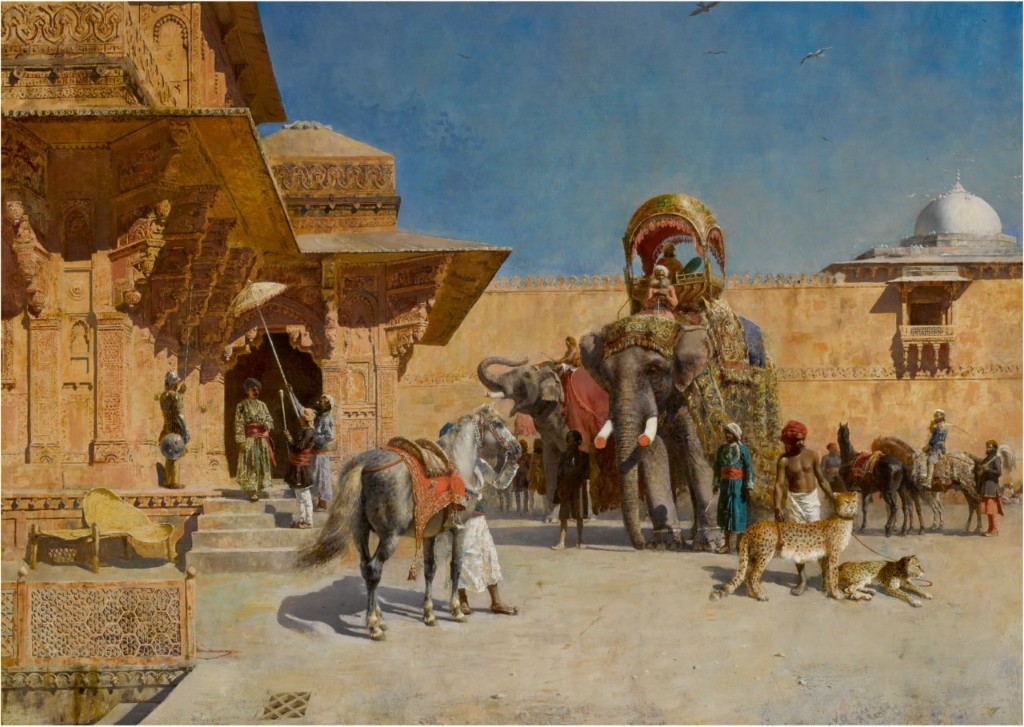 Edwin Lord Weeks 1882-85 Departure for the Hunt, Fatehpur Sikri; Oil on canvas; 121.9 x 87.3 cm