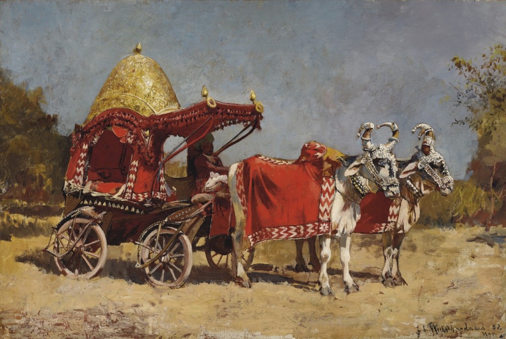 Edwin Lord Weeks 1882 Native Gharry, or Cart; Oil on canvas; Signed 'EL Weeks Ahmedabad. 82 Nov' (lower left); 76.5 x 51.4 cm