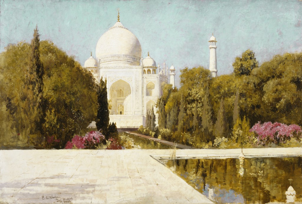 Edwin Lord Weeks 1883 The Taj Mahal, Agra; Oil on Composition Board; 77 x 52 cm