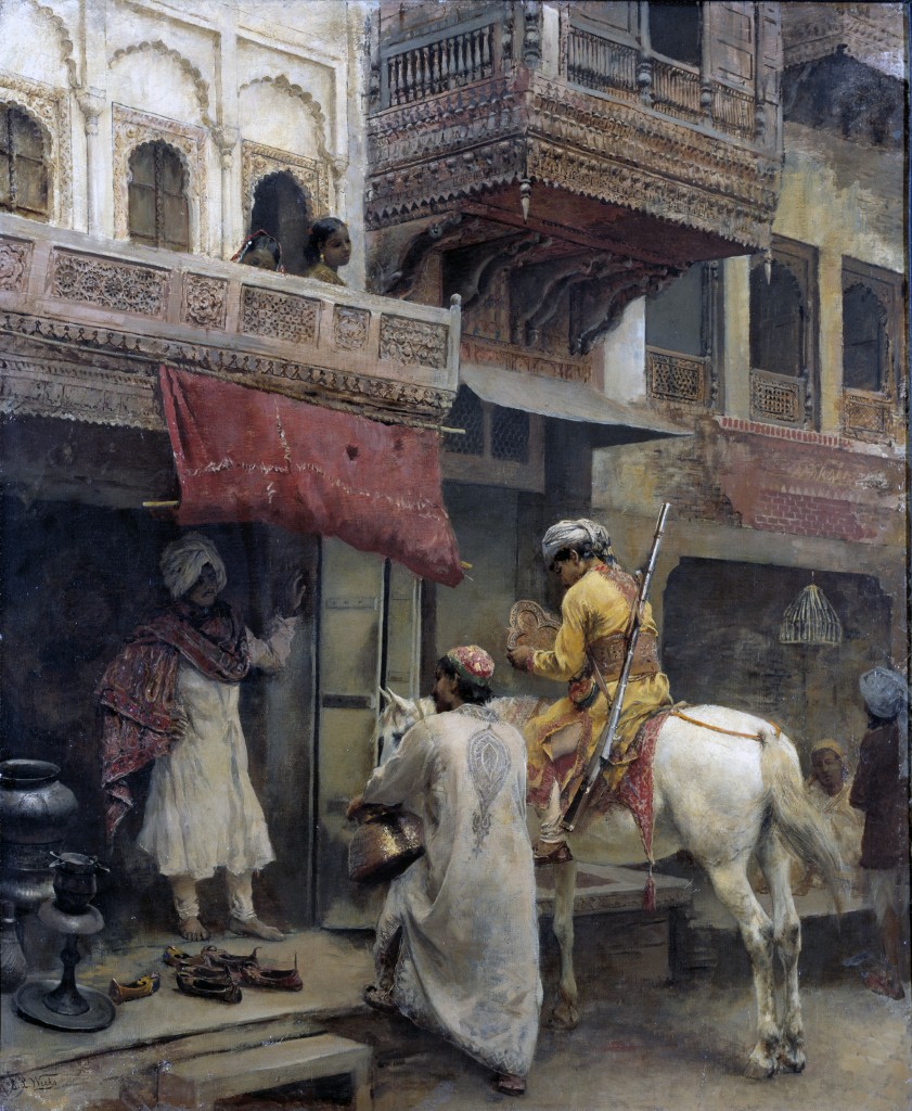 Edwin Lord Weeks 1885 Street Scene in India; Oil on canvas; 60.2 x 73.3 cm