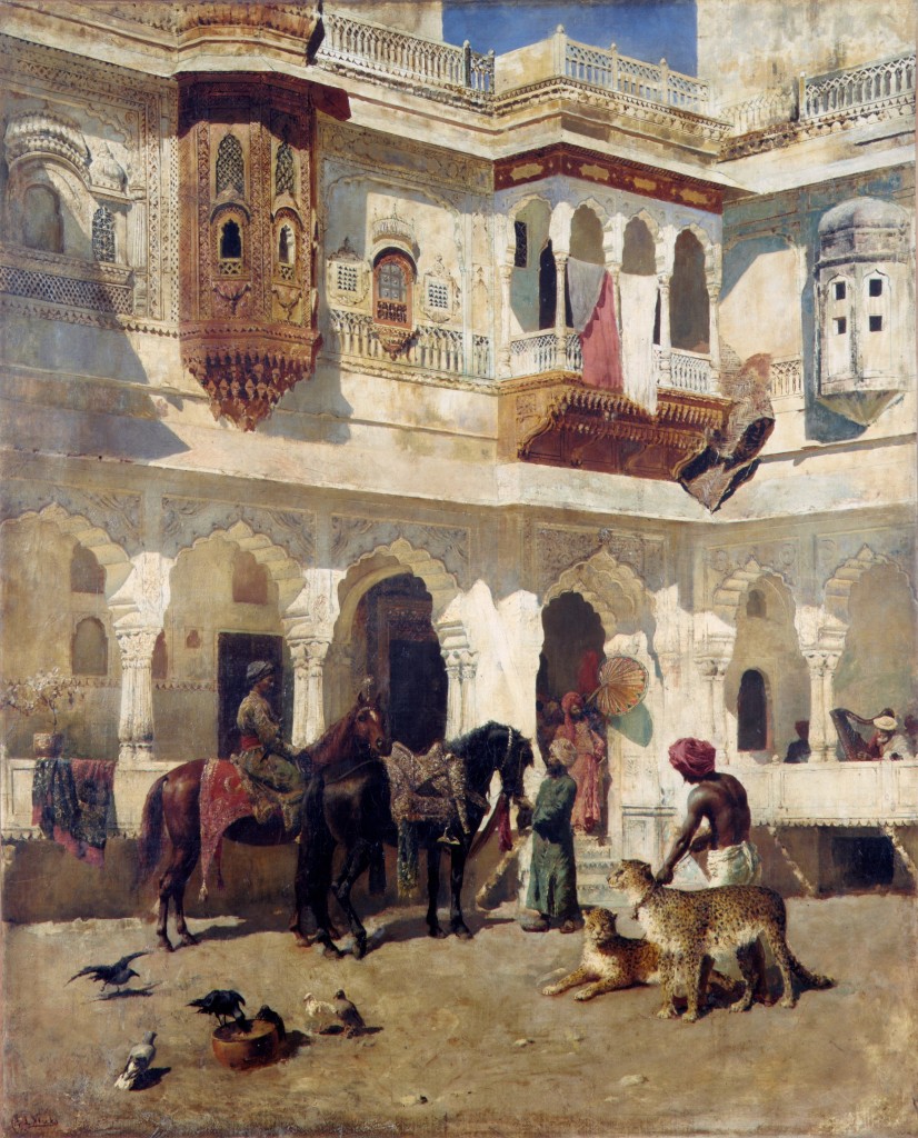 Edwin Lord Weeks 1885 The Rajah Starting on a Hunt; Oil on Canvas; 81.3 x 100.5 cm