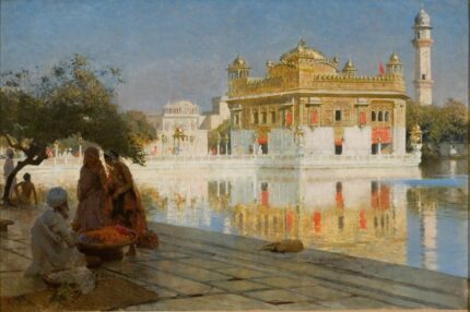 Edwin Lord Weeks 1882-83 Across the Pool to The Golden Temple, Amritsar; Oil on canvas