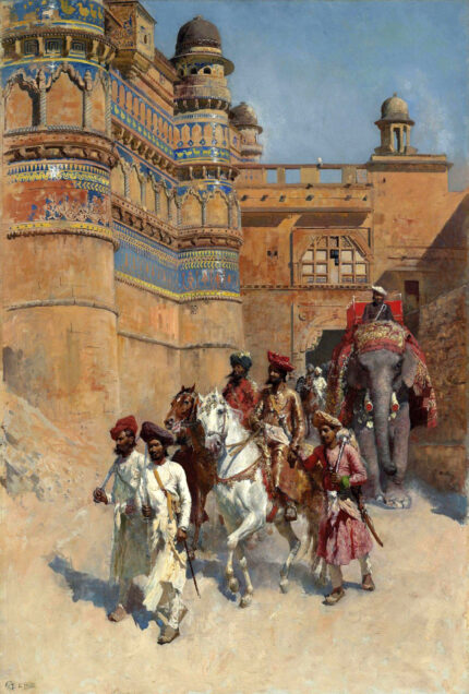 Edwin Lord Weeks 1885-90 The Fort of Gwalior, Madhya Pradesh; Oil on canvas; 87.6 x 131.2 cm Christies June 2012