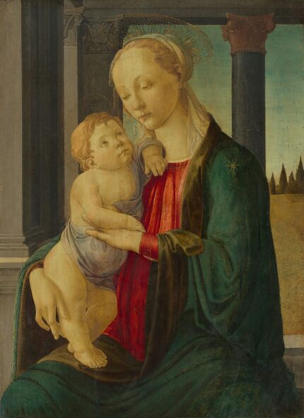 Sandro Botticelli 1470 Madonna and Child; Tempera on panel; National Gallery of Art, Washington DC, US; 54.5 x 74.5 cm