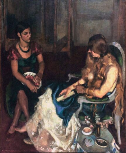 Amrita Sher-Gil 1932 Young Girls; Oil on Canvas; National Gallery of Modern Art, New Delhi; 134 x 164 cm