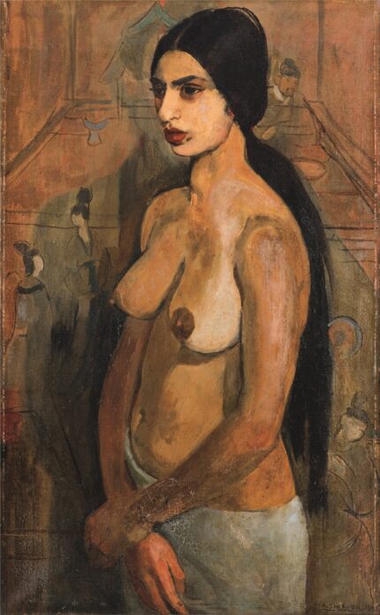Amrita Sher-Gil 1934 Self Portrait as a Tahitian; Oil on Canvas; 56 x 90 cm