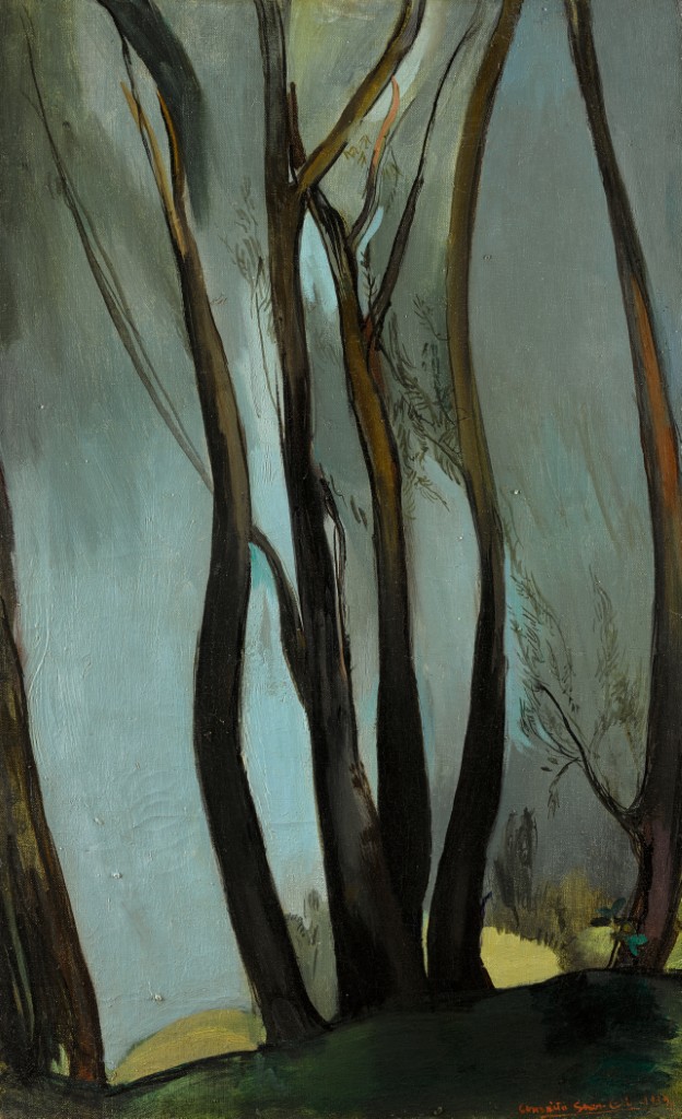 Amrita Sher-Gil 1939 Trees; Oil on Canvas; Signed 'Amrita Sher-Gil 1934' lower right; 38.3 x 61.2 cm
